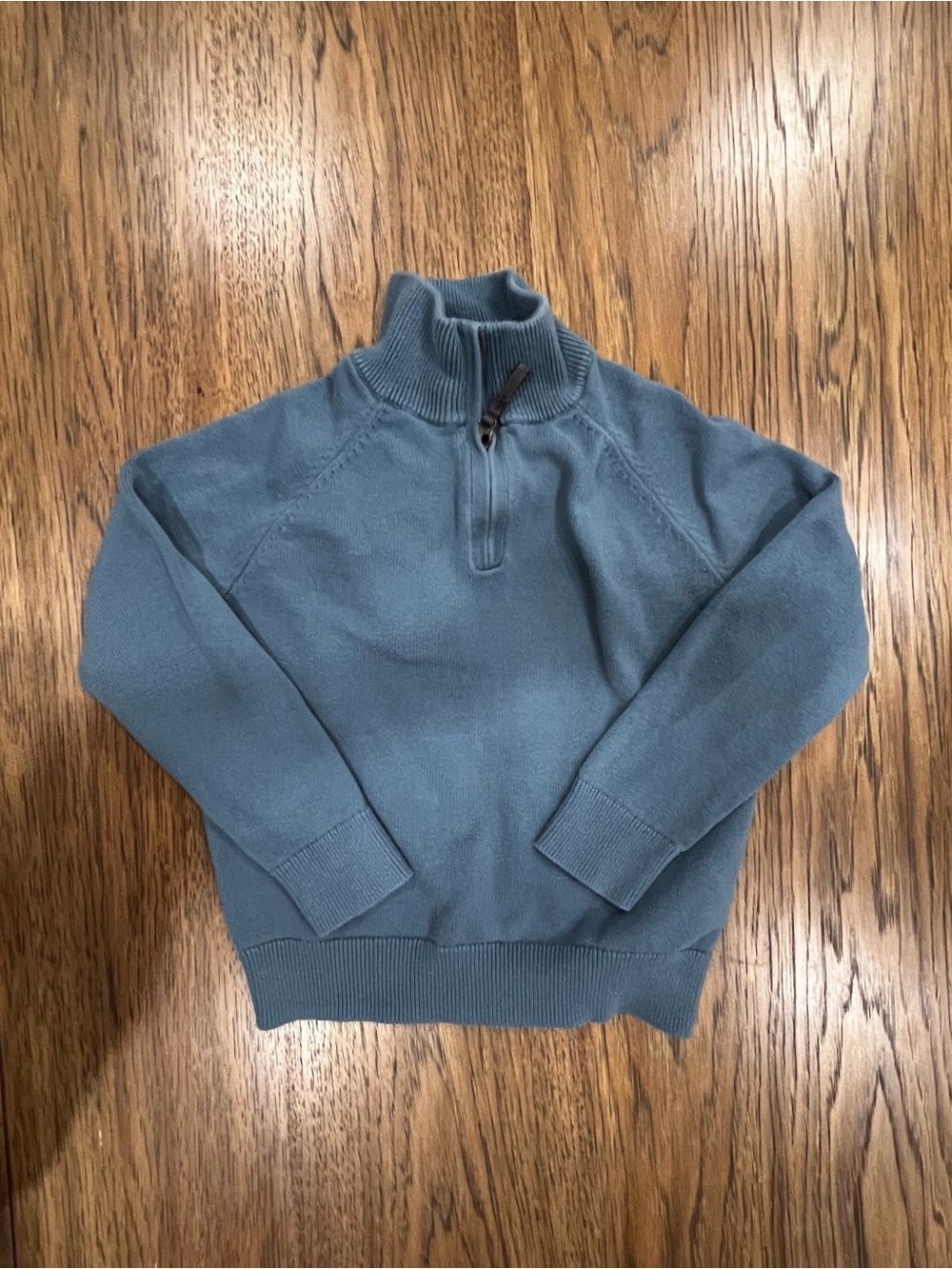 Crewcuts Slate Blue Half-Zip Mock Neck Sweater 100% cotton